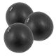 Gorilla Sports Комплект медицински топки, черни, 3 бр, 15 кг